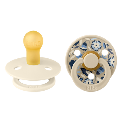 Bibs x Liberty 2 PACK Colour Bobo Latex Size 1 Ivory Mix