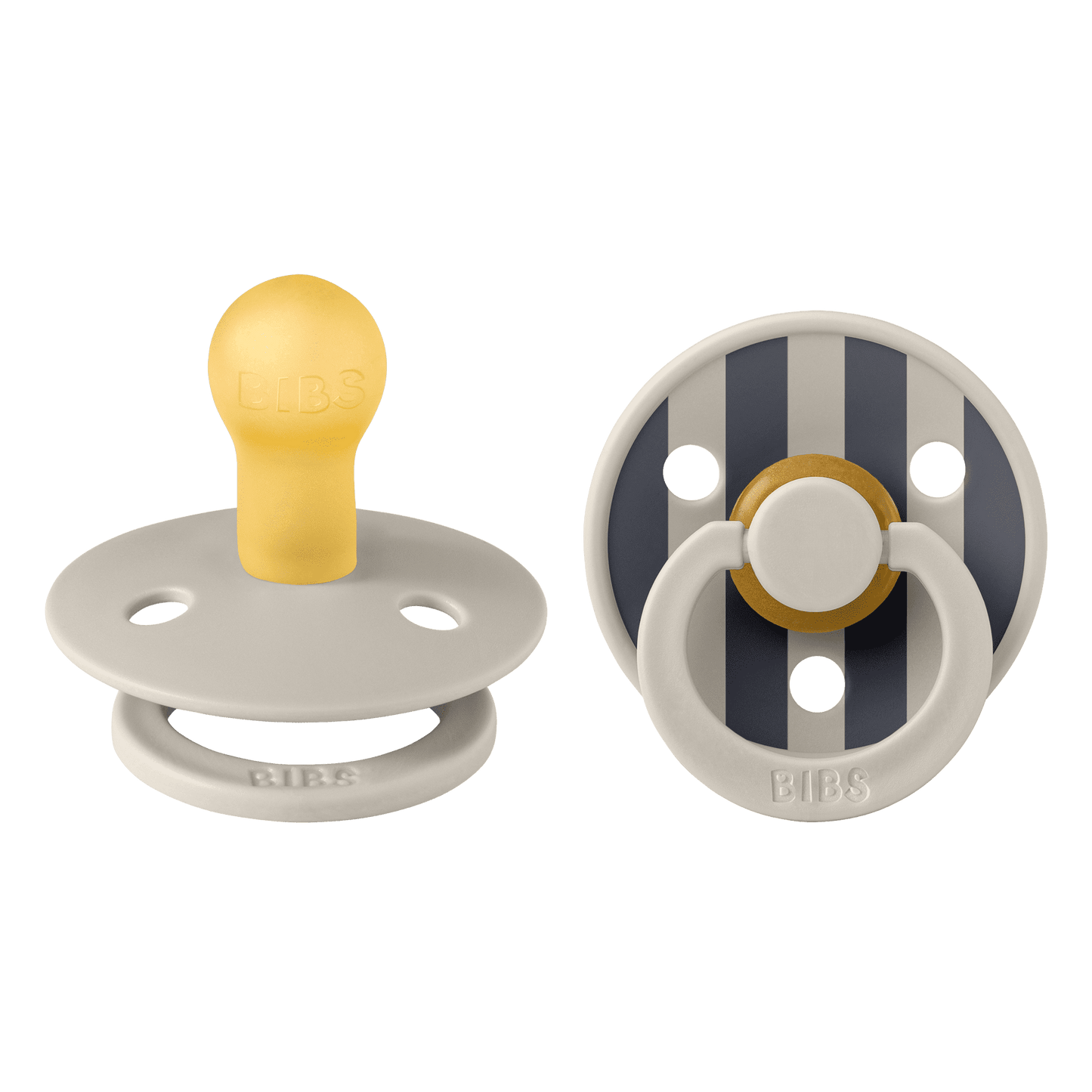 Bibs Pacifier Size 1-Baby 0-6M (2pcs)-Studio Colour -Sand Mix