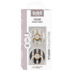 Bibs Pacifier Size 1-Baby 0-6M (2pcs)-Studio Colour -Sand Mix