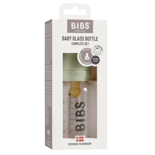 Bibs Baby Bottle 110ml-Sage