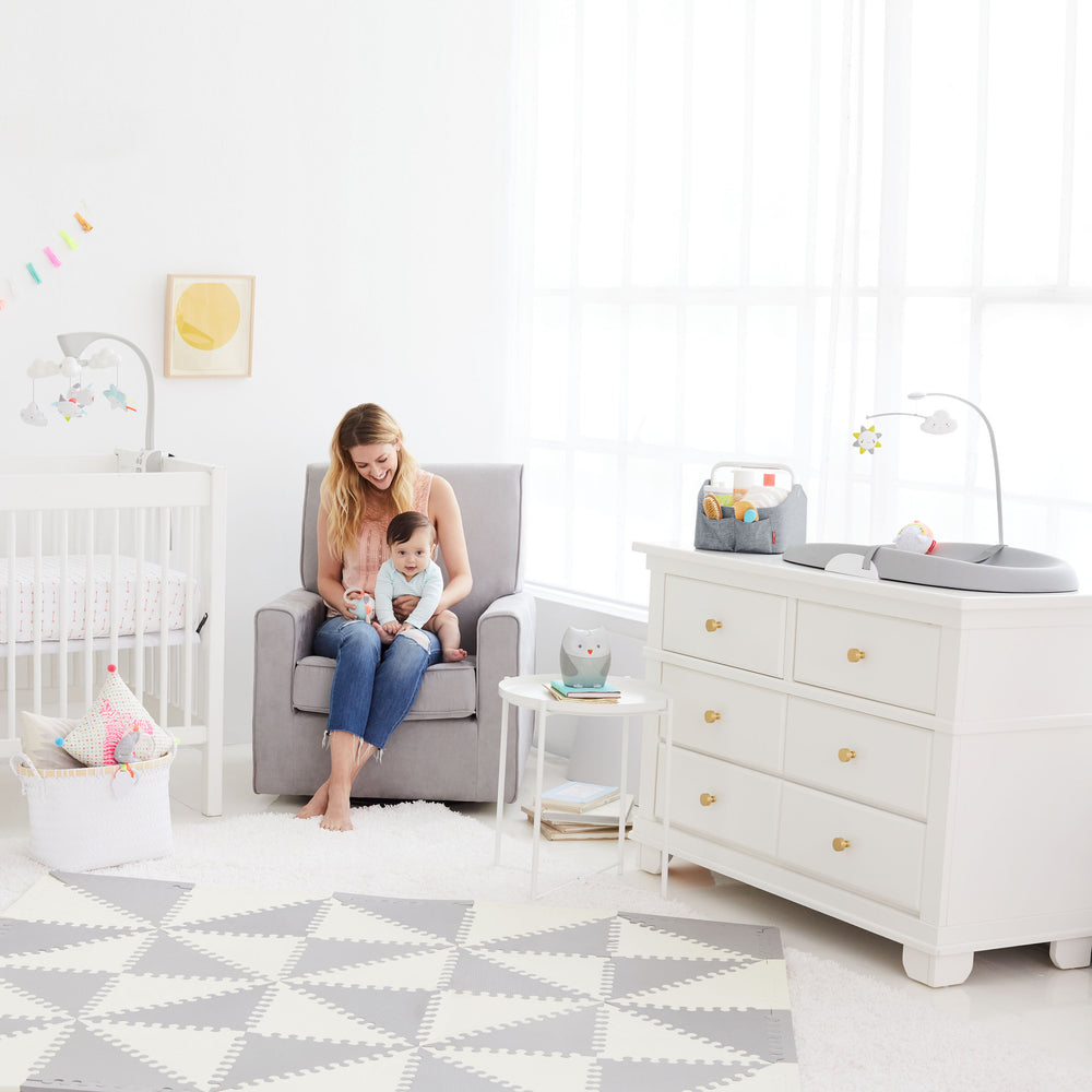 Skip Hop Light-Up Diaper Caddy - Grey