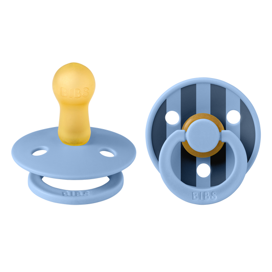 Bibs Pacifier Size 2 - Baby 6-18M (2pcs)-Studio Colour-Sky Blue Mix