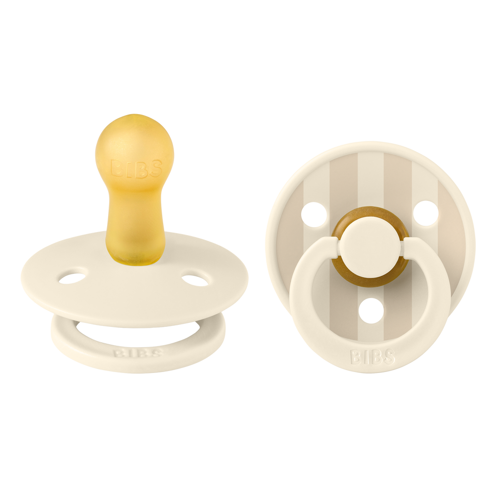 Bibs Pacifier Size 2 - Baby 6-18M  (2pcs)-Studio Colour-Ivory Vanilla Mix