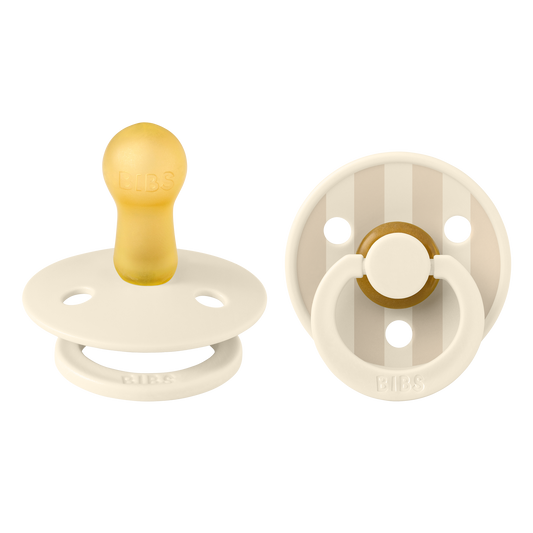 Bibs Pacifier Size 2 - Baby 6-18M  (2pcs)-Studio Colour-Ivory Vanilla Mix