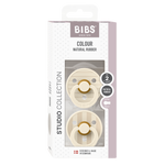 Bibs Pacifier Size 2 - Baby 6-18M  (2pcs)-Studio Colour-Ivory Vanilla Mix