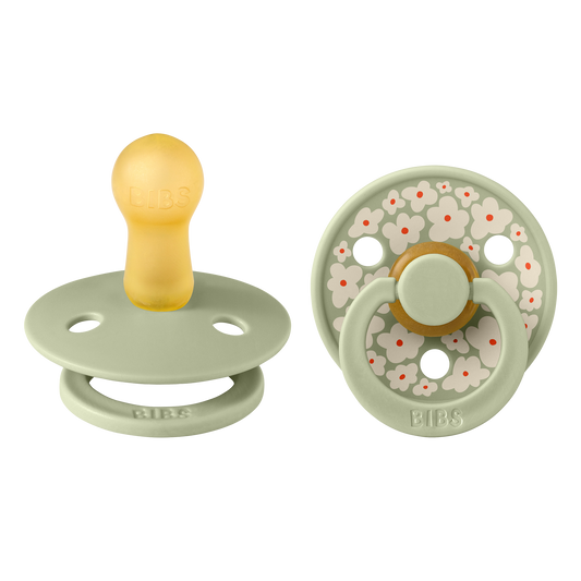 Bibs Pacifier Size 2 - Baby 6-18M (2pcs)-Studio Colour-Sage Mix