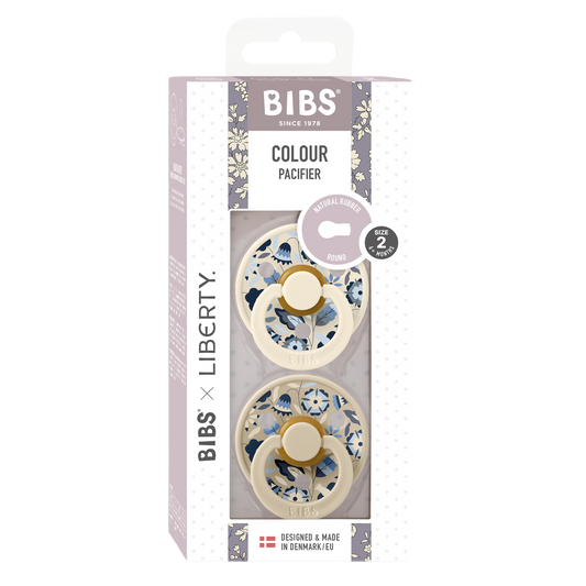 Bibs x Liberty 2 PACK Colour Bobo Latex Size 2 Ivory Mix