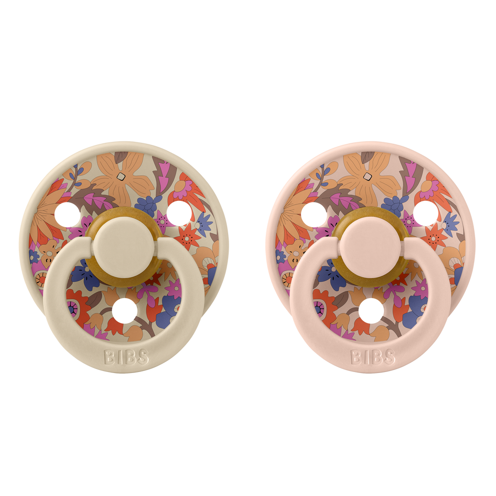 Bibs x Liberty 2 PACK Colour June Blossom Latex Size 2 Blush Mix