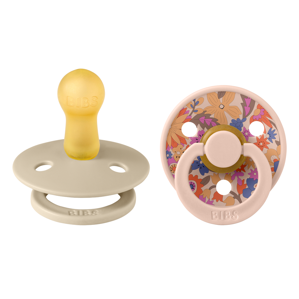 Bibs x Liberty 2 PACK Colour June Blossom Latex Size 2 Blush Mix