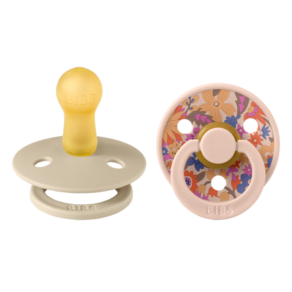 Bibs x Liberty 2 PACK Colour June Blossom Latex Size 2 Blush Mix