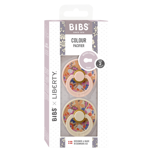 Bibs x Liberty 2 PACK Colour June Blossom Latex Size 2 Blush Mix