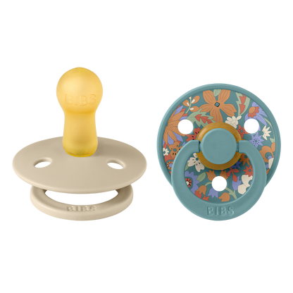Bibs x Liberty 2 PACK Colour June Blossom Latex Size 2 Vanilla Hush Mix