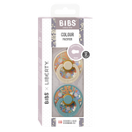 Bibs x Liberty 2 PACK Colour June Blossom Latex Size 2 Vanilla Hush Mix