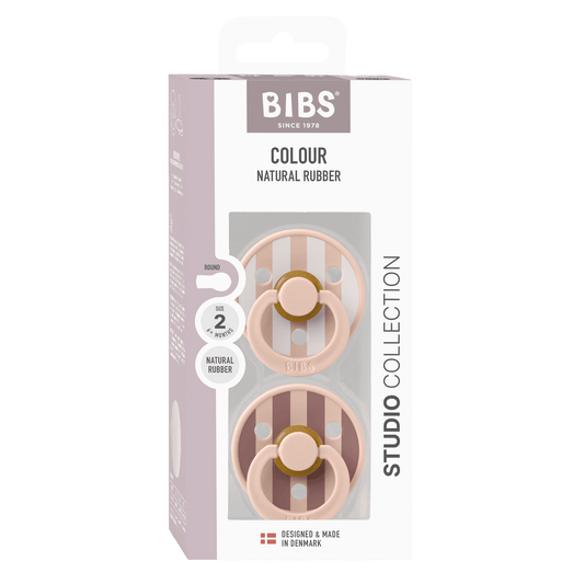 Bibs Pacifier Size 2 - Baby 6-18M (2pcs)-Studio Colour-Blush Mix