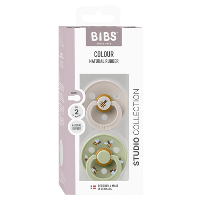 Bibs Pacifier Size 2 -Studio Colour-Mushroom Mix