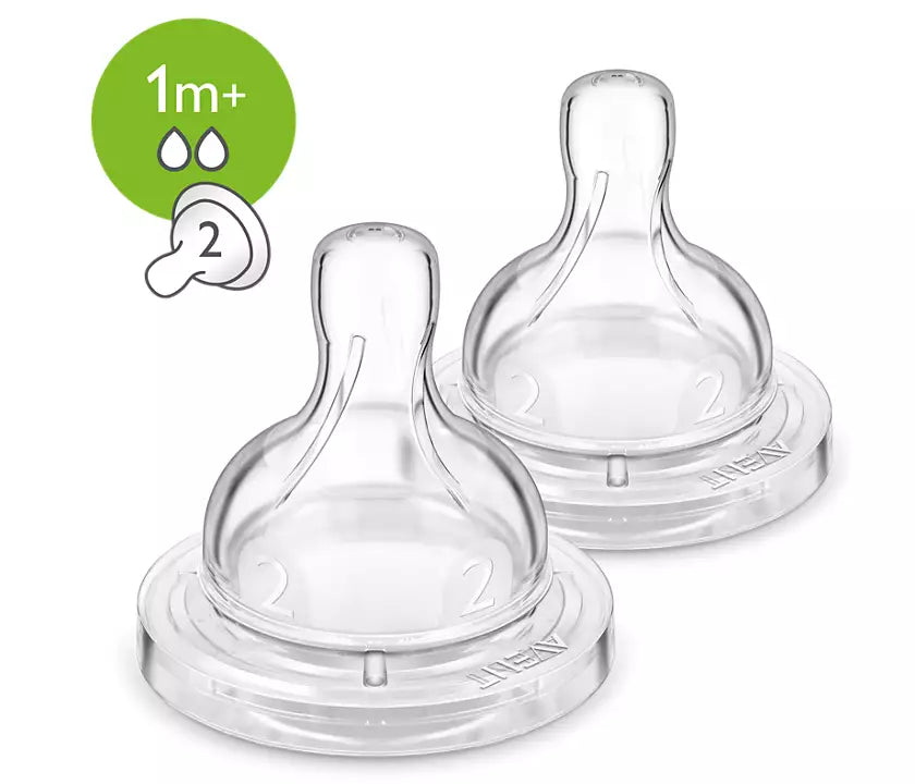 Philips Avent -Anti-Colic Baby Bottle Flow 2 Nipple- 2pc