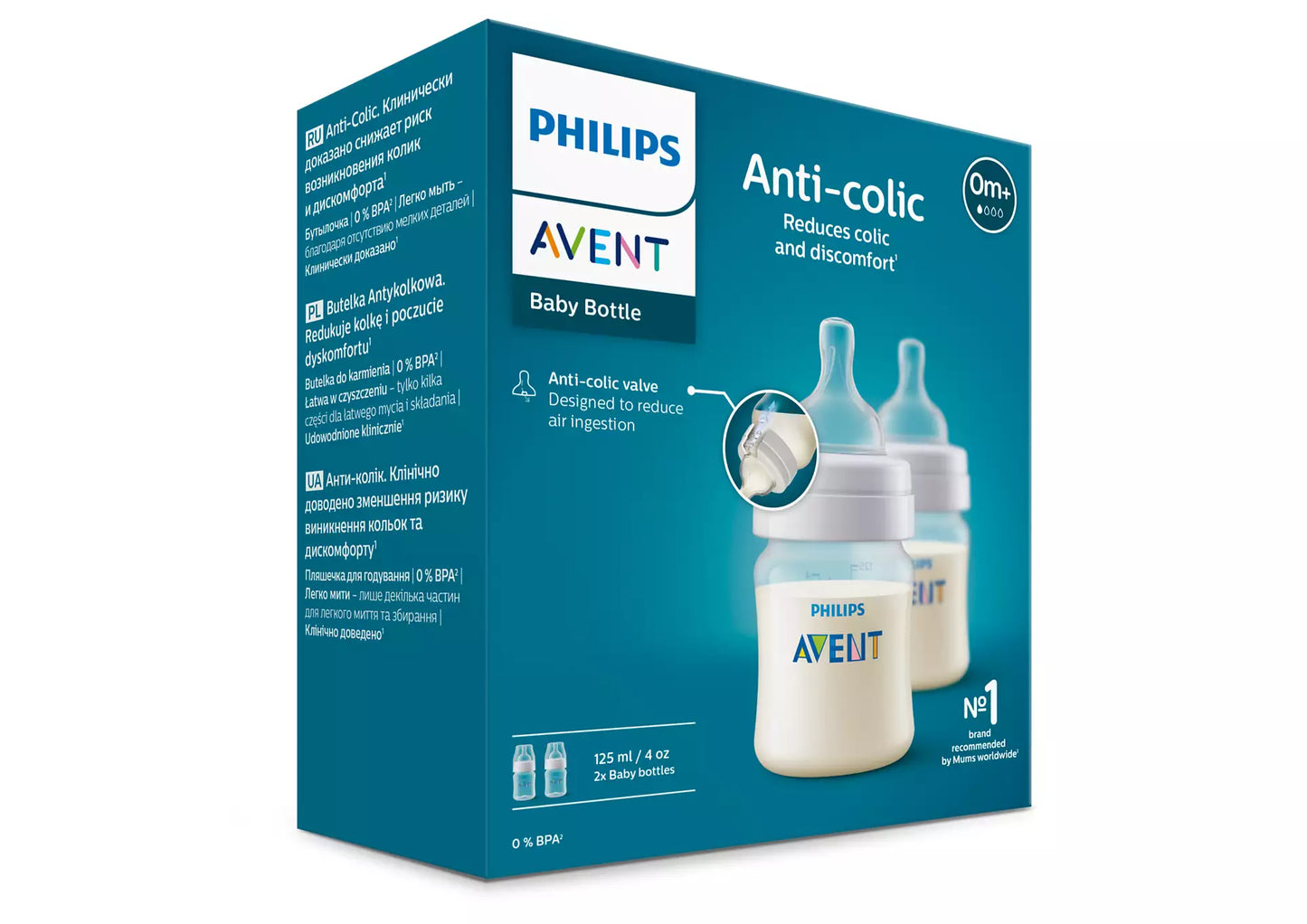 Philips Avent Anti-colic Baby Bottle 125ml-2 pack