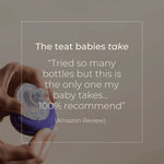Lansinoh - Glass Feeding Bottle With Natural Wave Teat - 240 ml