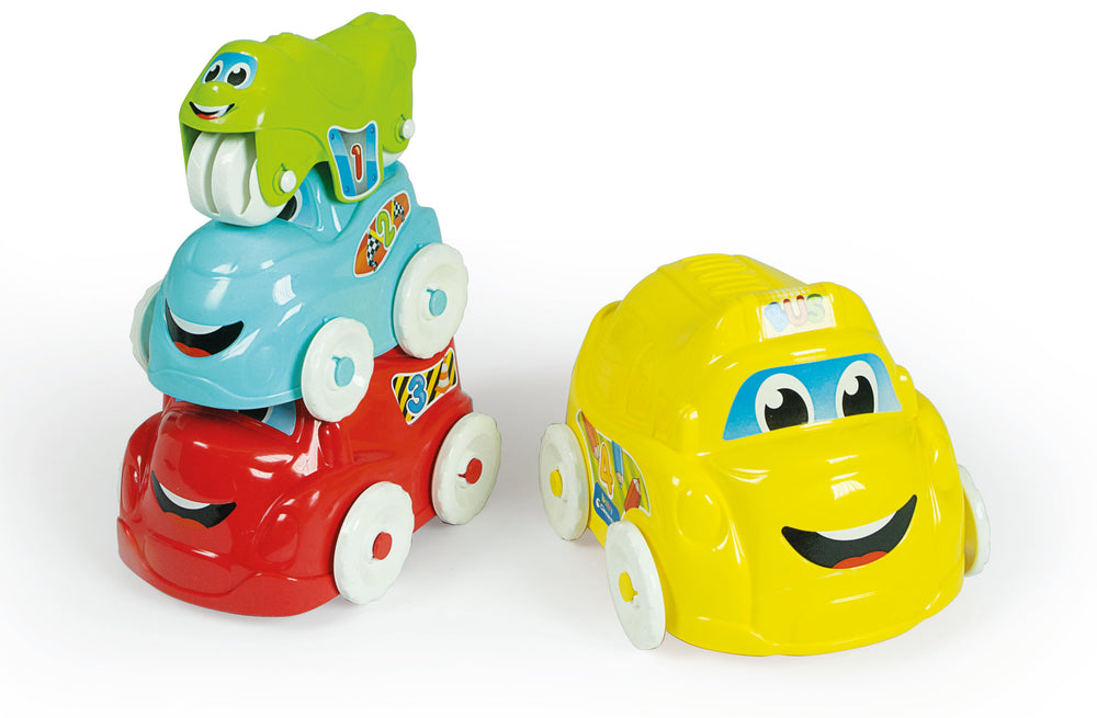 Clementoni -Fun Vehicles Hide & Stack