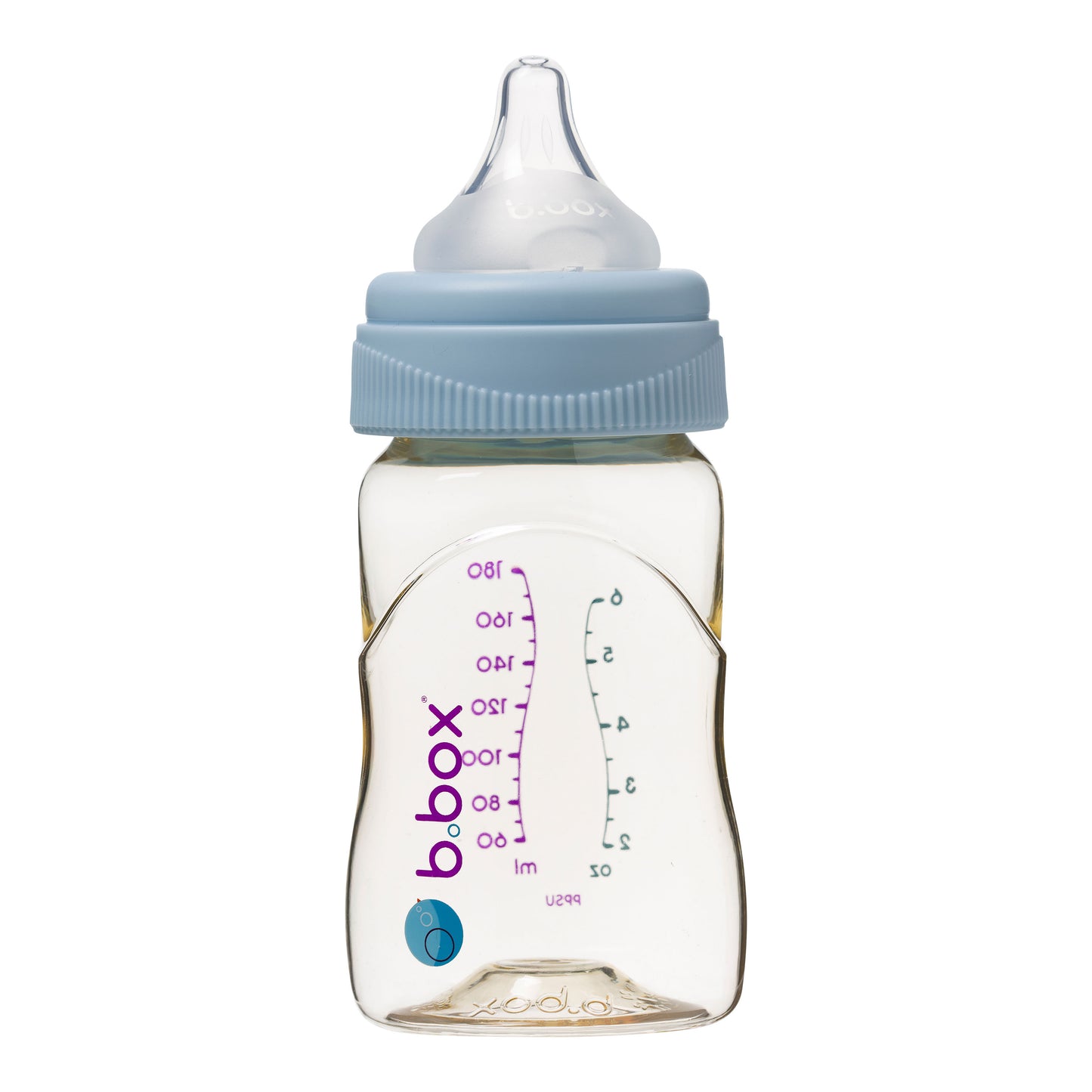 PPSU Baby Bottle - 180ml Lullaby Blue