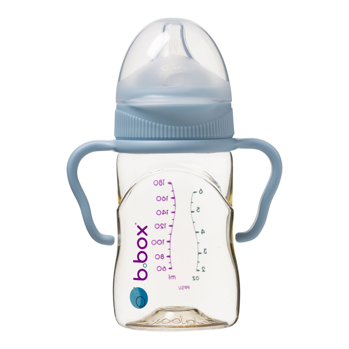 PPSU Baby Bottle - 180ml Lullaby Blue