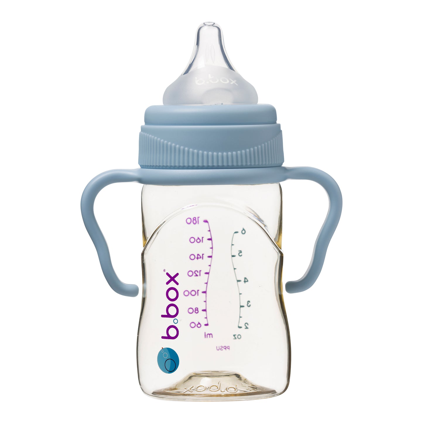 PPSU Baby Bottle - 180ml Lullaby Blue