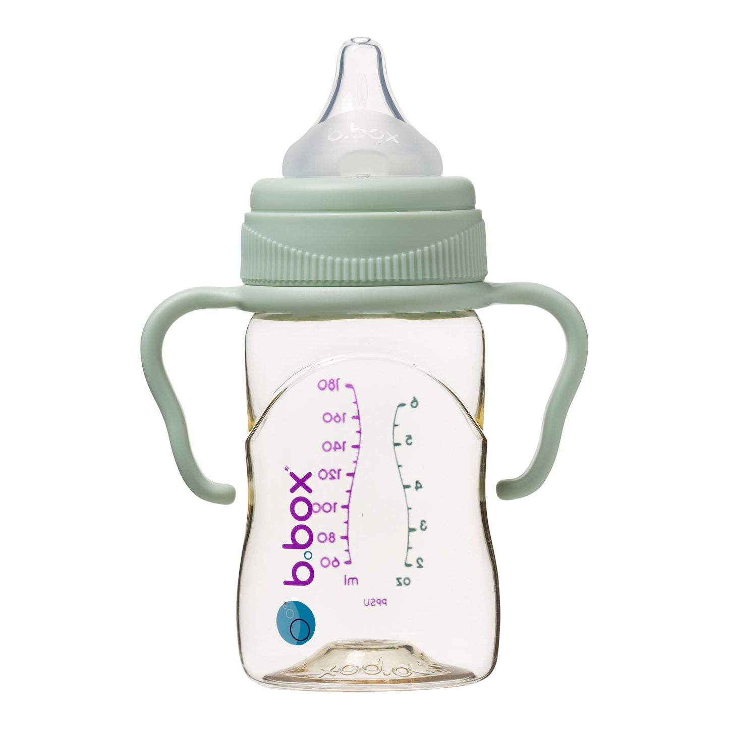 PPSU Baby Bottle - 180ml Sage