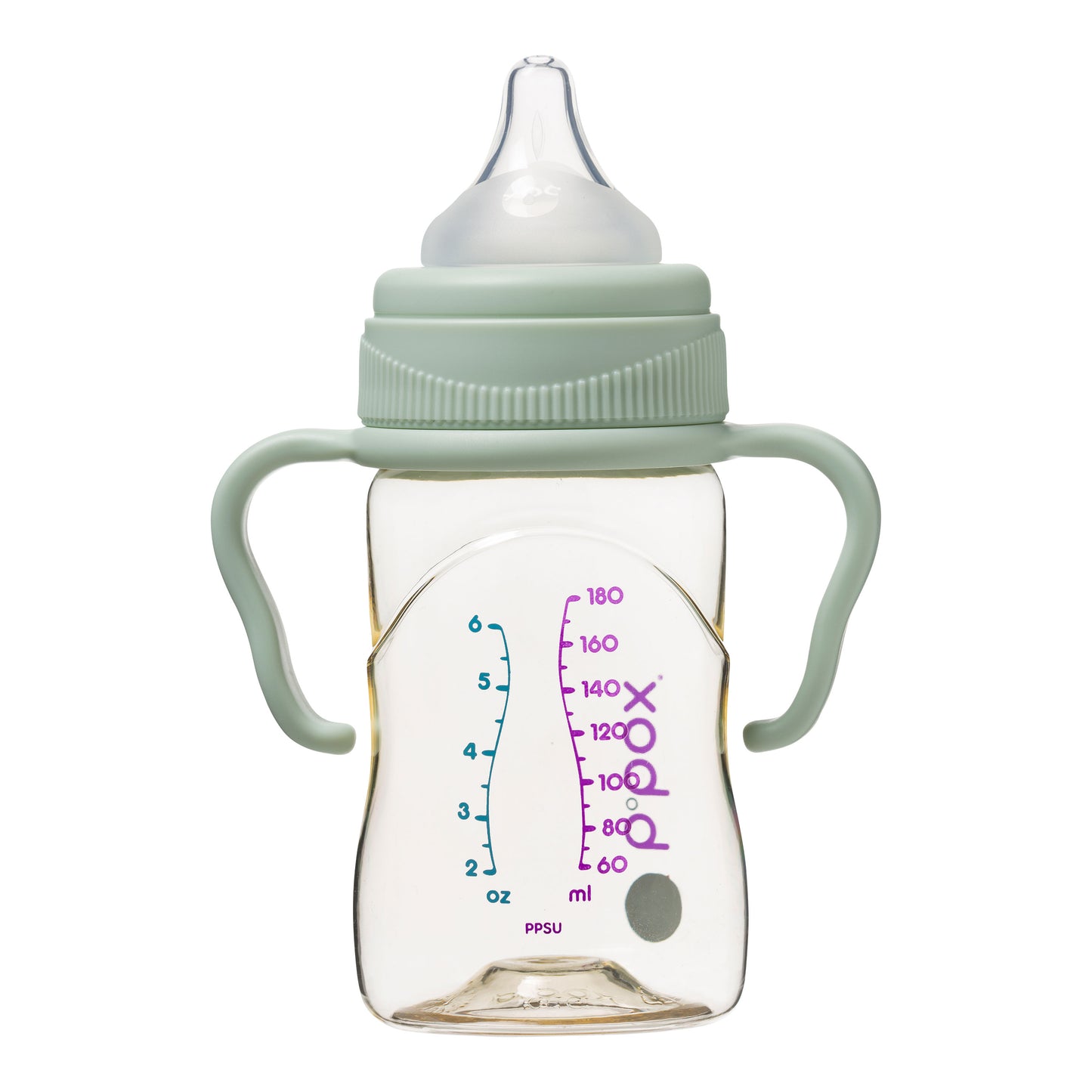 PPSU Baby Bottle - 180ml Sage