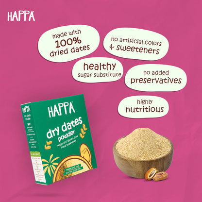 Happa Organic Dates Powder - 200 gram