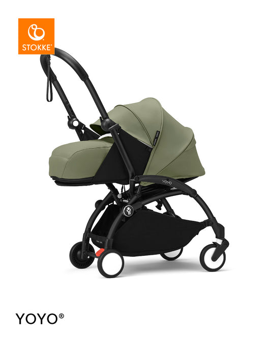 Stokke® YOYO³ stroller with newborn pack-Olive