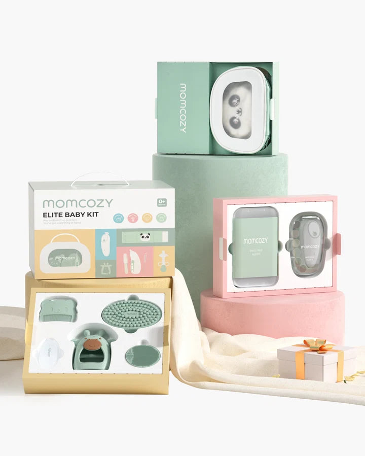 Momcozy electric nasal aspirator in use