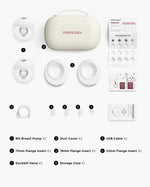 Momcozy - M5 Double Electric Wearable Breast Pump-Maroon