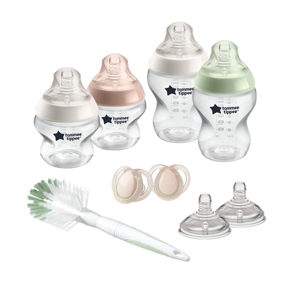 Tommee Tippee Closer to Nature Feeding Bottle Kit- Clear