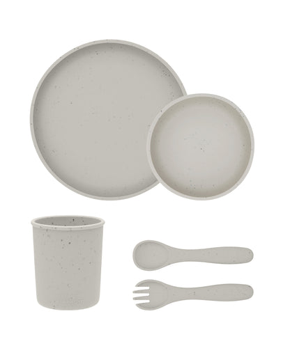 Feeding set 5 pcs Platinum Silicone Beige-Kikkaboo