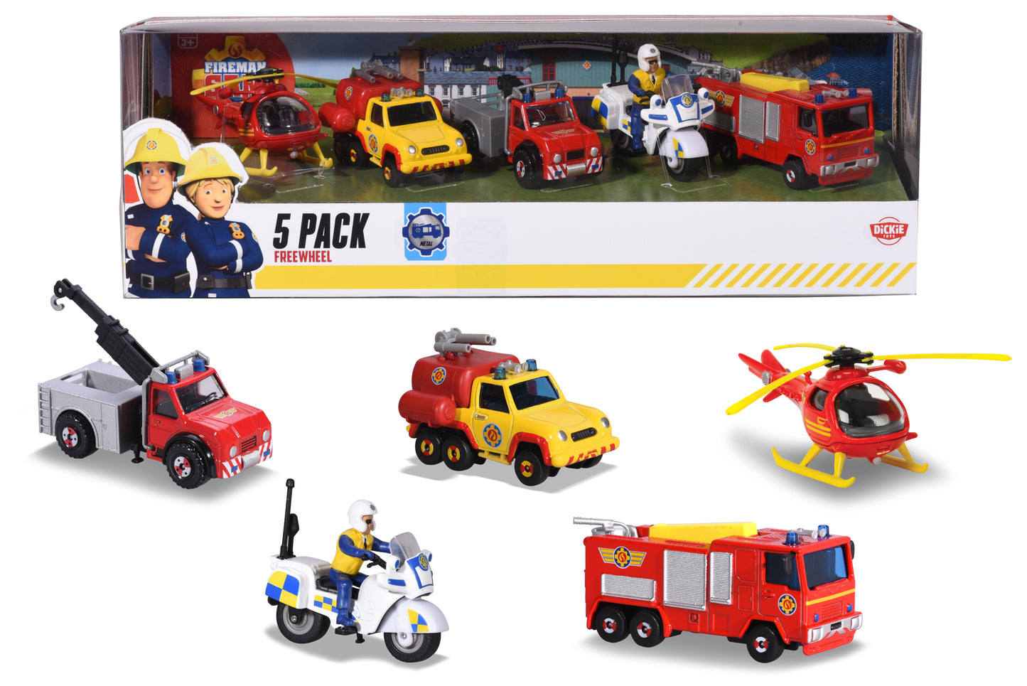 Majorette - Fireman Sam 5pc Giftpack