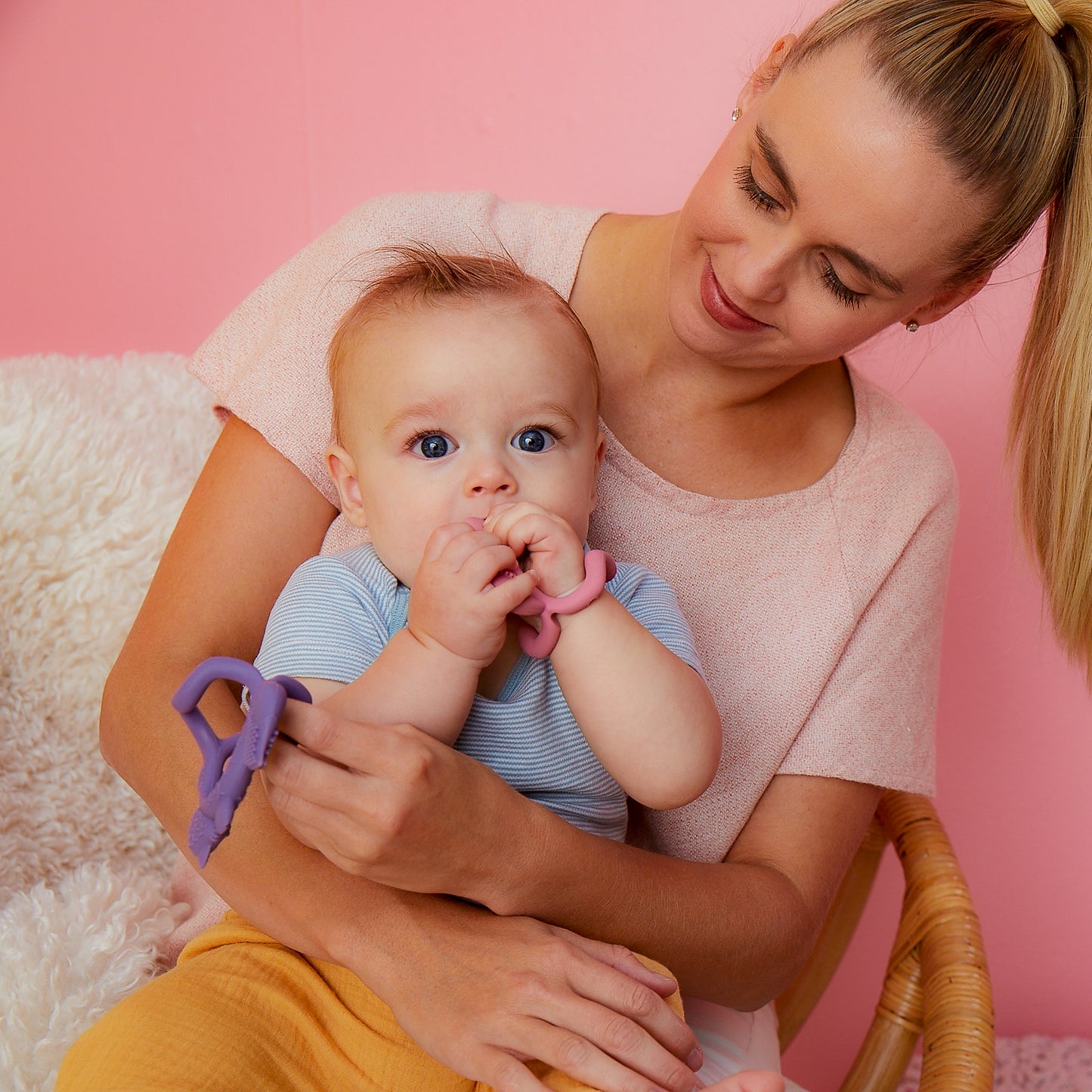 Wrist Teether - Peony