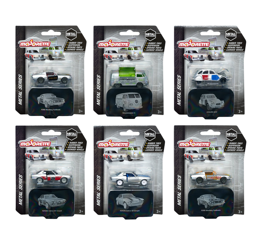 Majorette 212057500 - City Cars: 1 van 6 verschillende modelauto's, met vrijloop en vering, voor kinderen vanaf 3 jaar, 7,5 cm groot Majorette 212057500 - City Cars: 1 van 6 verschillende modelauto's, met vrijloop en vering, voor kinderen vanaf 3 jaar, 7,5 cm groot
