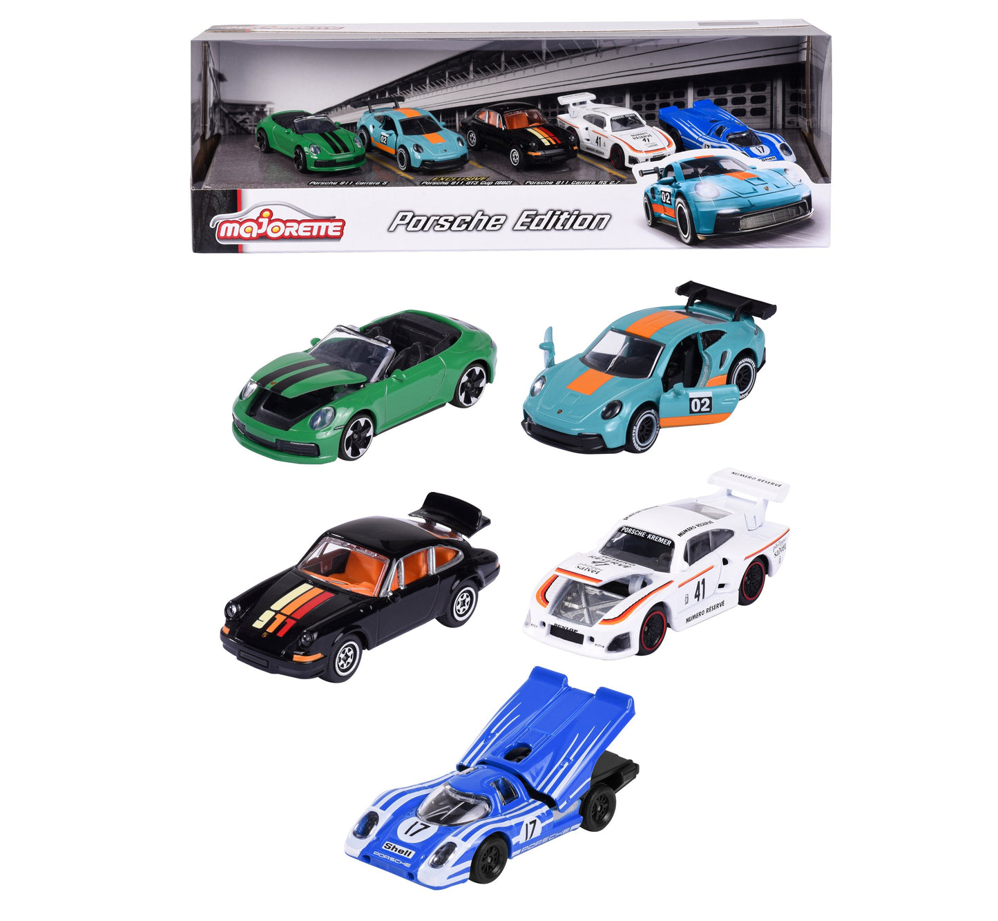 Majorette - Porsche 5 Pieces Giftpack