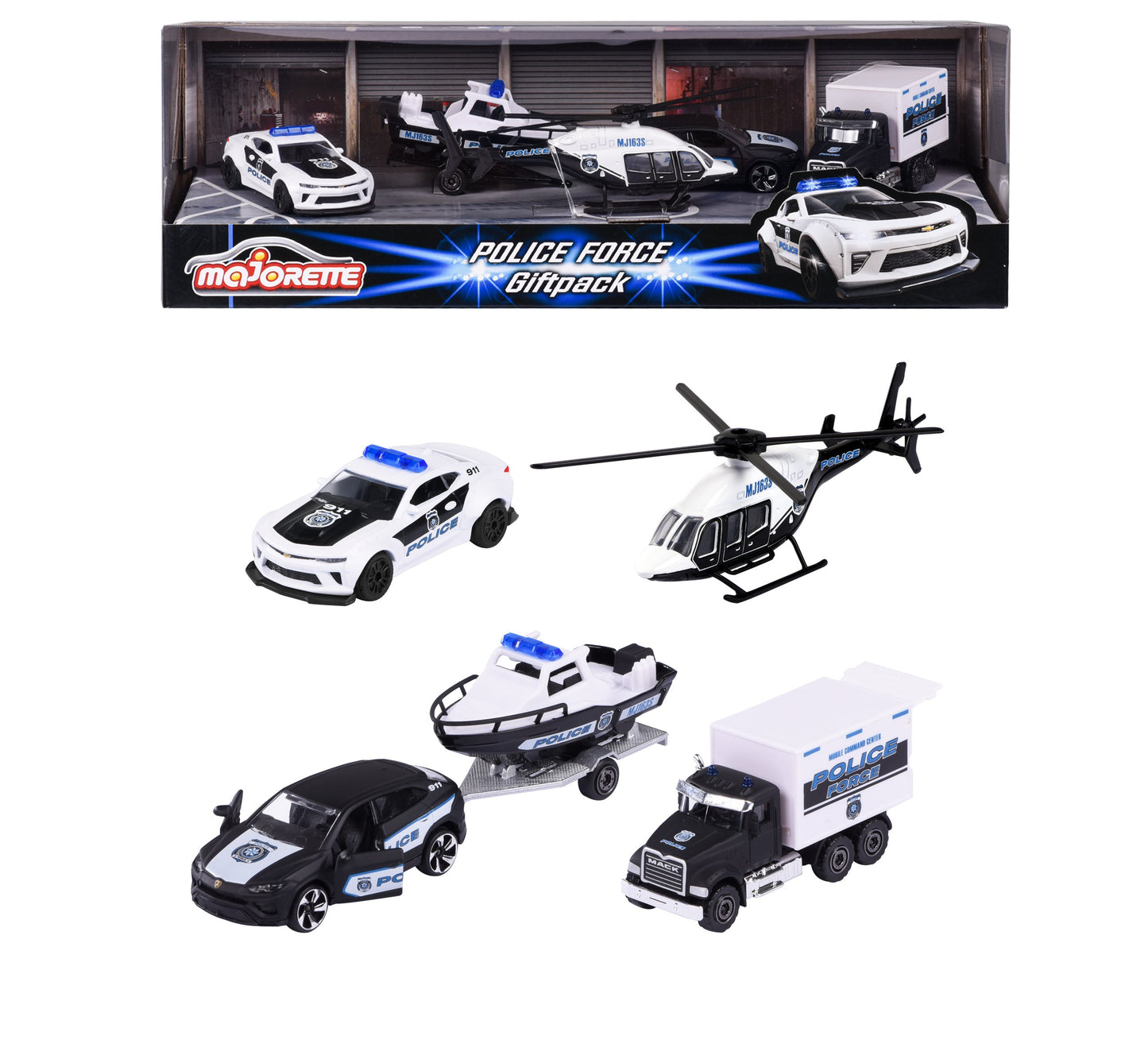 Majorette - Police Force 4 Pieces Giftpack