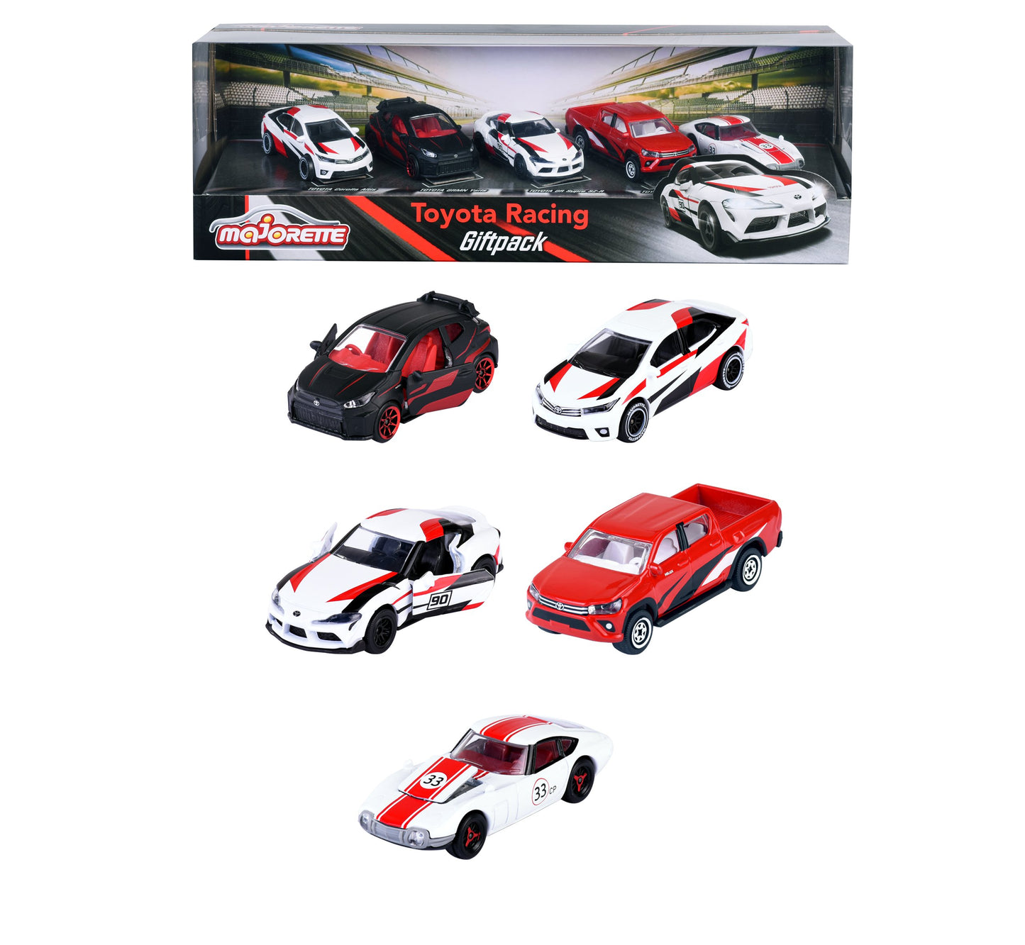 Majorette - Toyota Racing 5 Pieces Giftpack