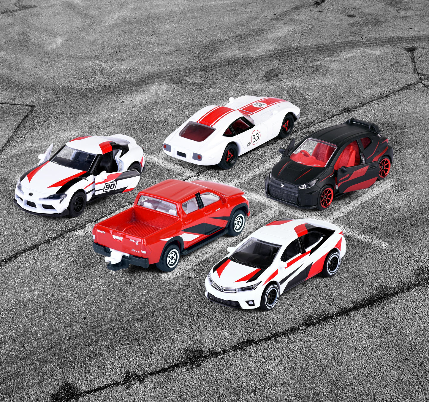 Majorette - Toyota Racing 5 Pieces Giftpack