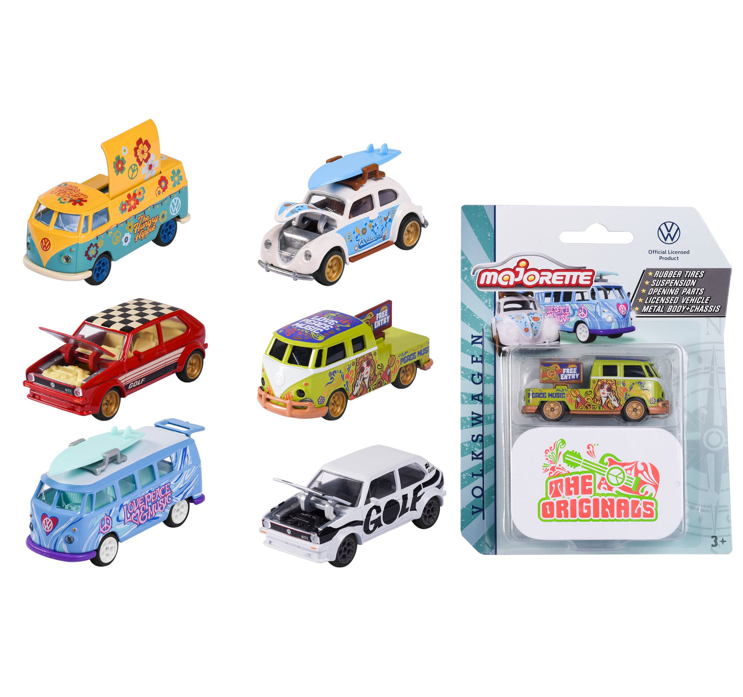 Majorette - VW the originals deluxe cars