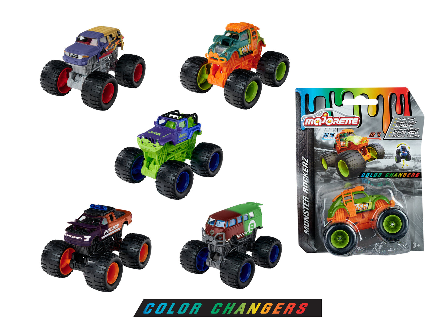 Majorette - Monster Rockerz Color Changers