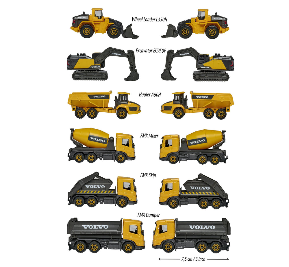 Majorette Volvo Construction Vehicle Die-Cast Toy — 1pc