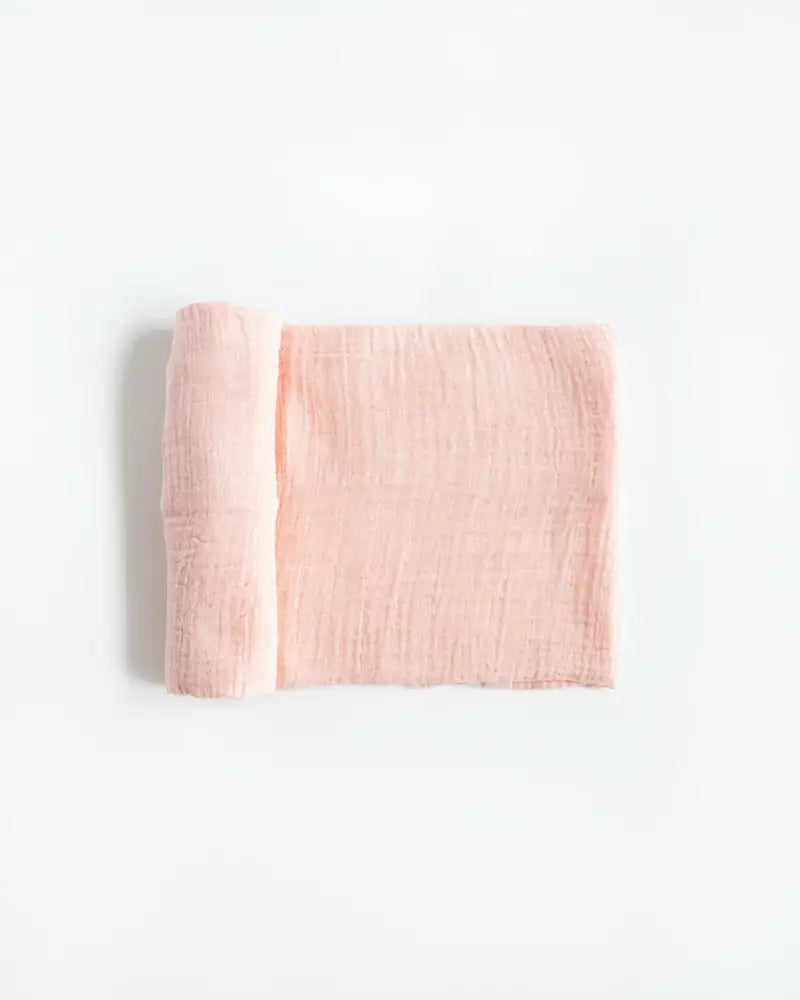 Little Unicorn - Cotton Muslin Swaddle -Rose Petal