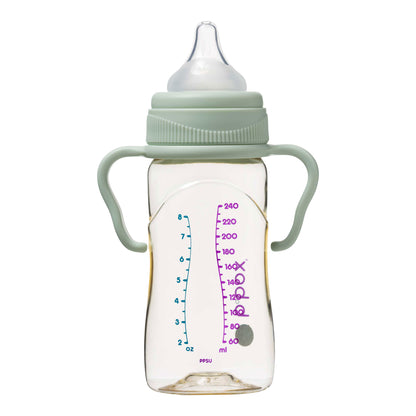 PPSU Baby Bottle - 240ml Sage