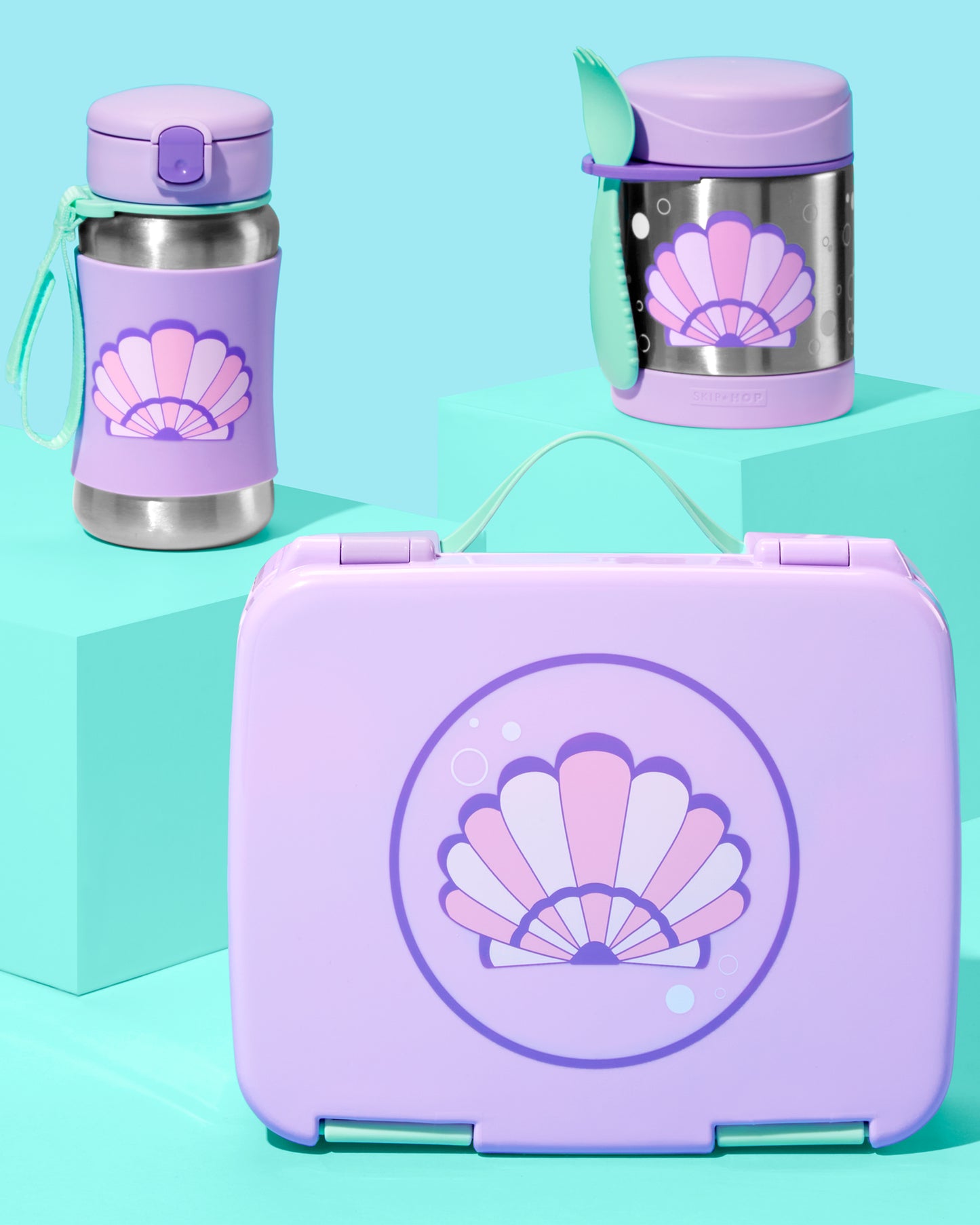 Skip Hop - Spark Style Straw Bottle -Seashell