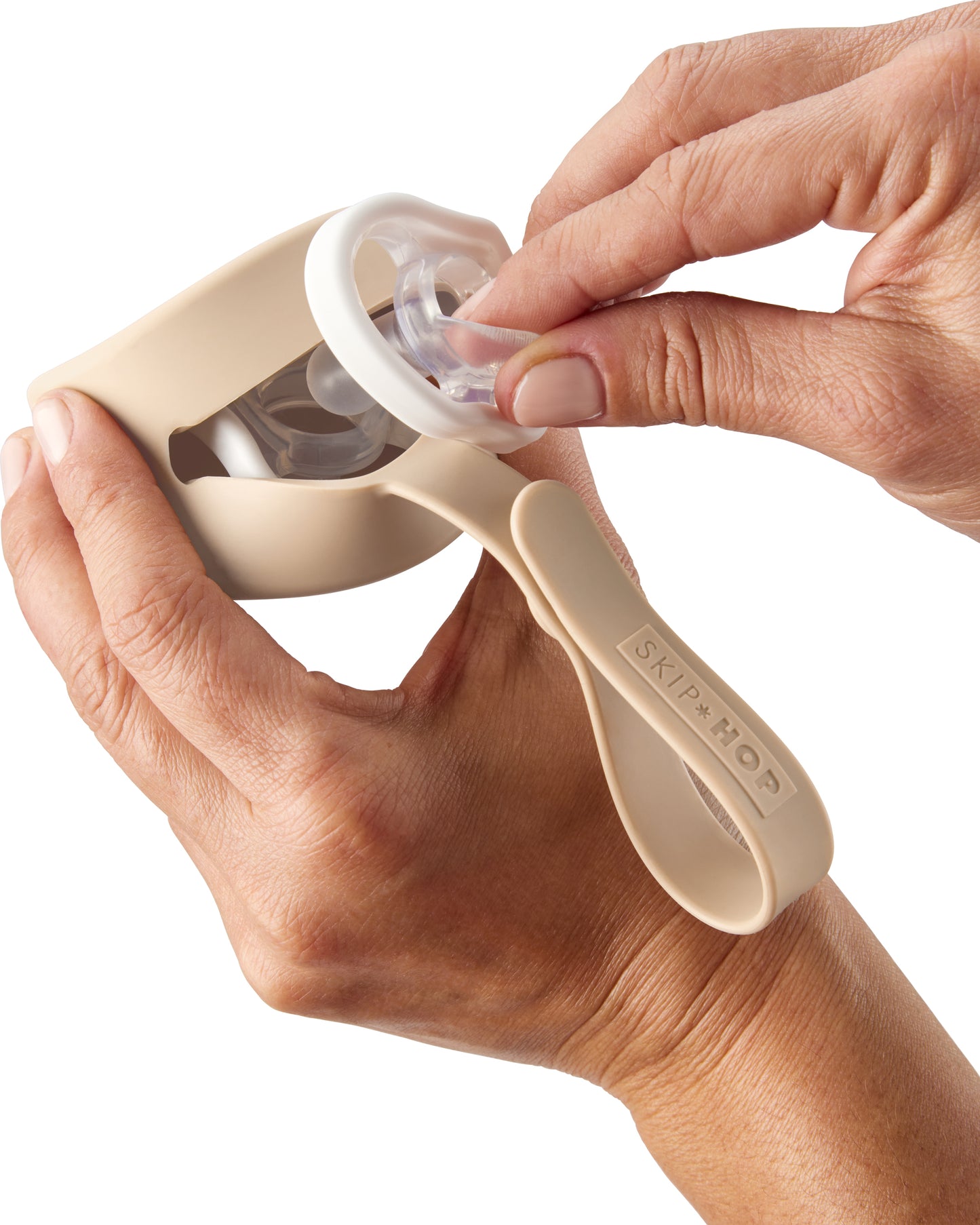 حامل لهاية سيليكون من سكيب هوب - لون الشوفان