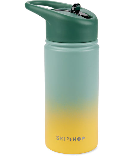 Skip Hop - Wander Stainless Steel Straw Bottle - Ombre Green