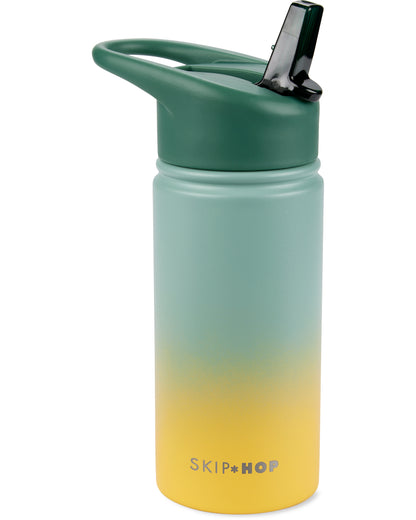 Skip Hop - Wander Stainless Steel Straw Bottle - Ombre Green